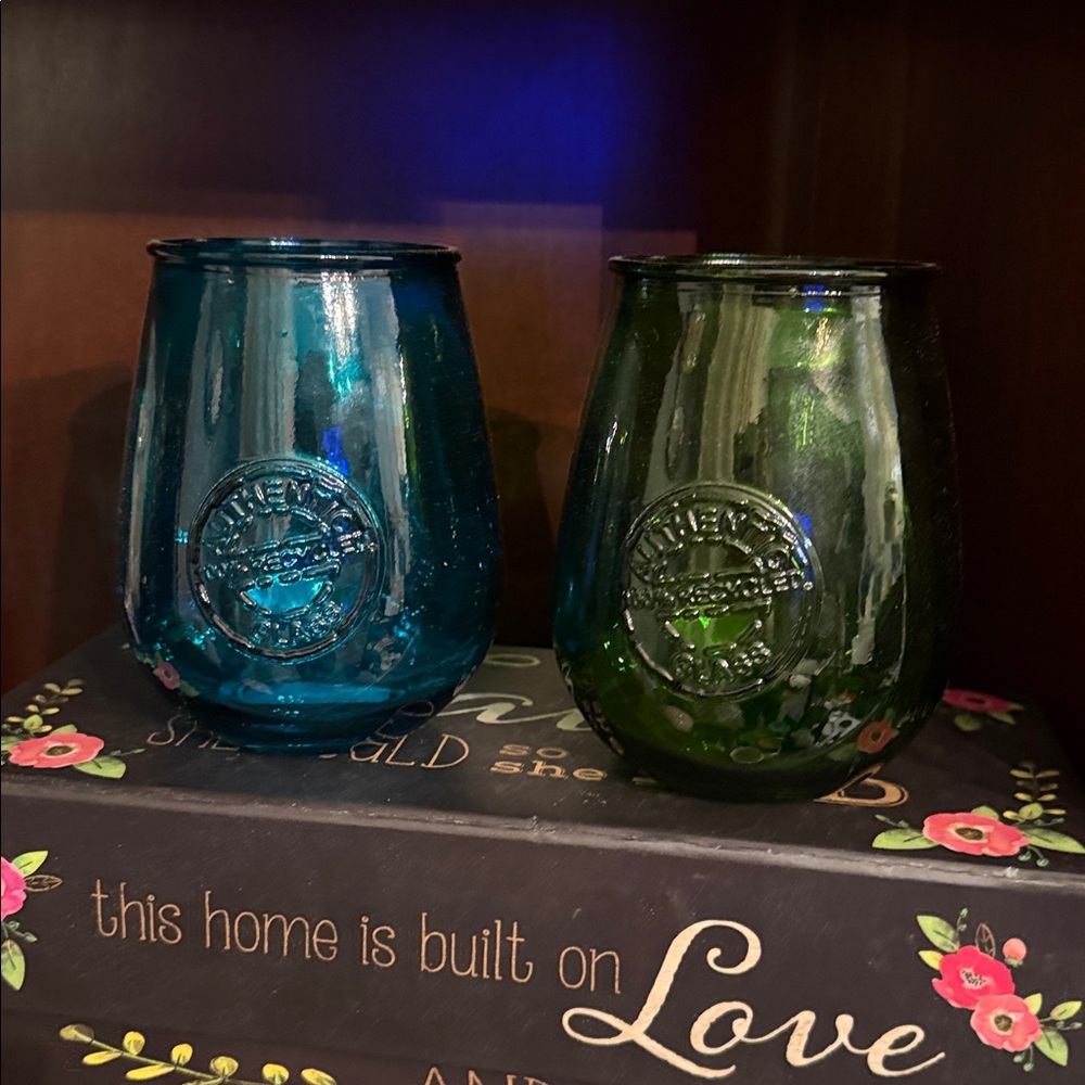 EUC San Miguel, Wine Glasses 100% Recycled Glass, 21oz / Set of 2